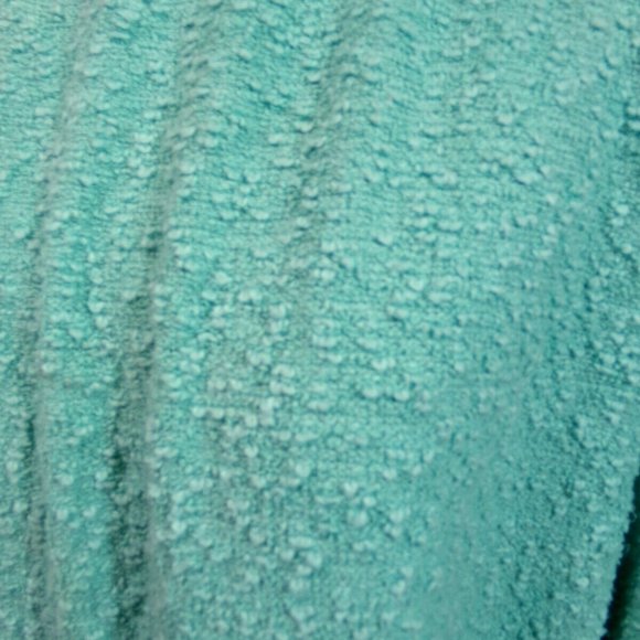 New POPCORN KNIT crew neck Sweater Top XL Mint Green dolman sleeve Tunic stretc - Picture 8 of 8